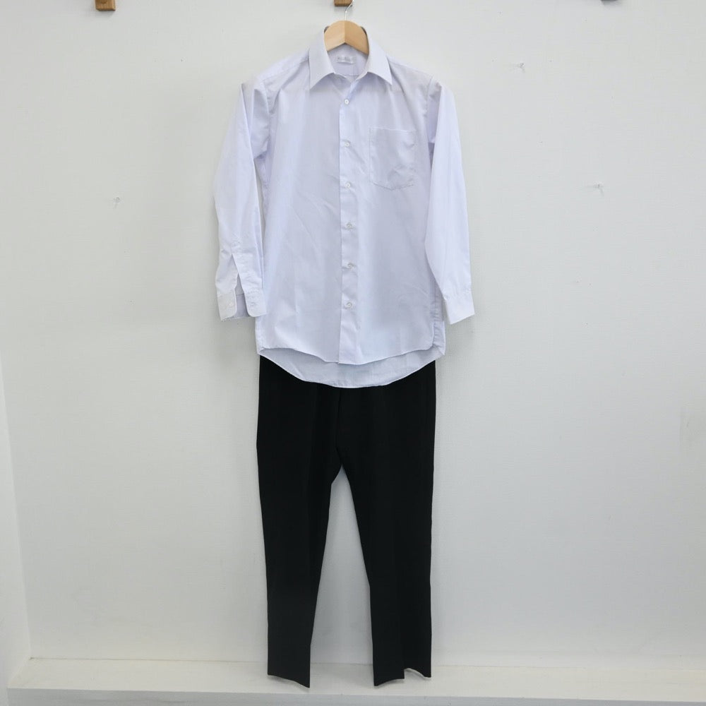 【中古】栃木 栃木県佐野市立西中学校 男子制服 2点（シャツ・ズボン）sf002220