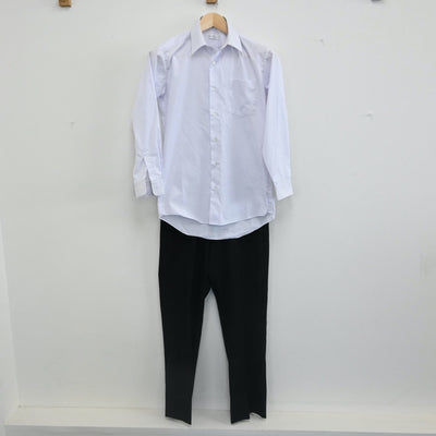 【中古】栃木 栃木県佐野市立西中学校 男子制服 2点（シャツ・ズボン）sf002220