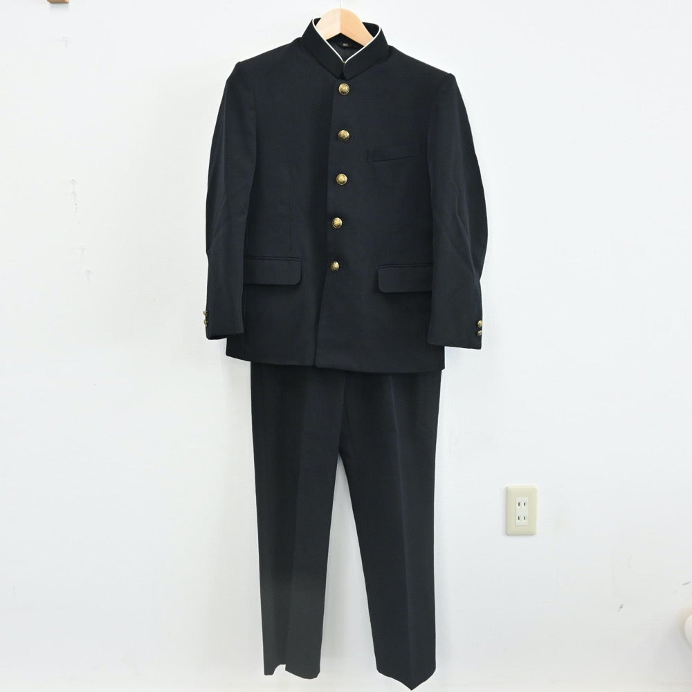 【中古】栃木 栃木県佐野市立西中学校 男子制服 4点（学ラン・シャツ・ニット・ズボン）sf002221