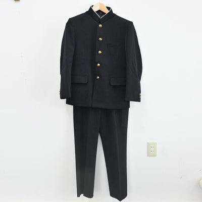 【中古】栃木 栃木県佐野市立西中学校 男子制服 4点（学ラン・シャツ・ニット・ズボン）sf002221