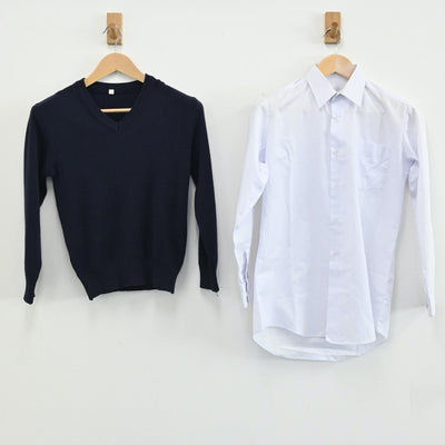 【中古】栃木 栃木県佐野市立西中学校 男子制服 4点（学ラン・シャツ・ニット・ズボン）sf002221