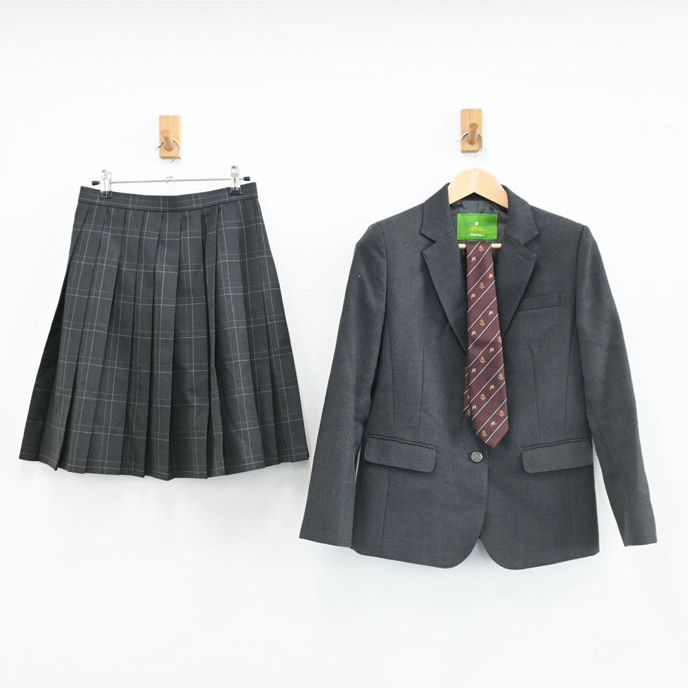【中古】神奈川 厚木東高校 女子制服 4点（ブレザー・スカート）sf002223