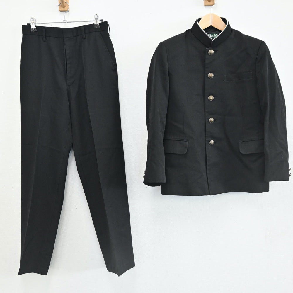 【中古】岩手 盛岡市立下橋中学校 男子制服 2点（学ラン・ズボン）sf002224