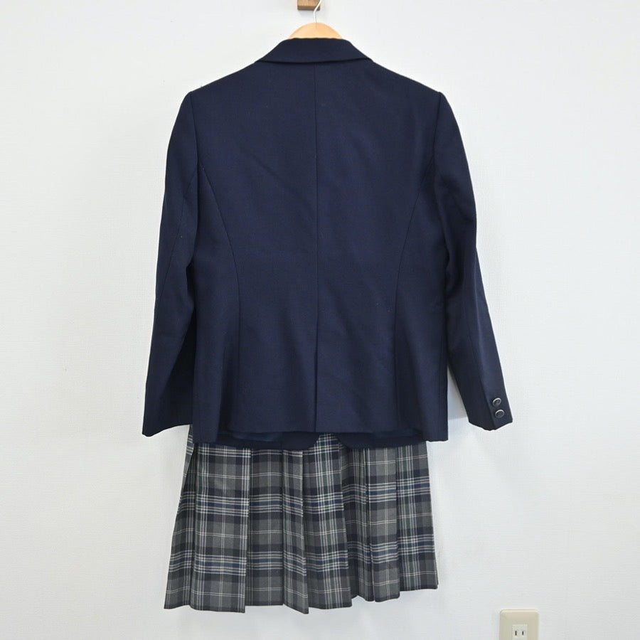 【中古】大阪府 高槻市立槻の木高等学校 女子制服 3点（ブレザー・スカート）sf002239