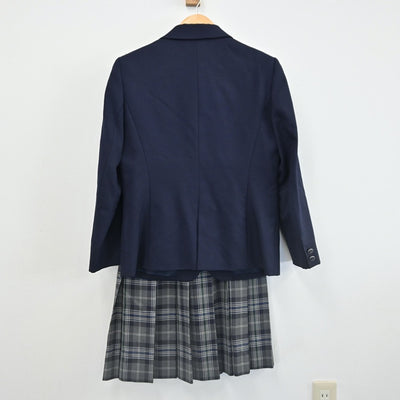 【中古】大阪府 高槻市立槻の木高等学校 女子制服 3点（ブレザー・スカート）sf002239