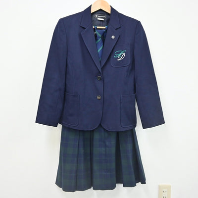 【中古】神奈川県 横浜市立平戸中学校 女子制服 4点（ブレザー・スカート）sf002272