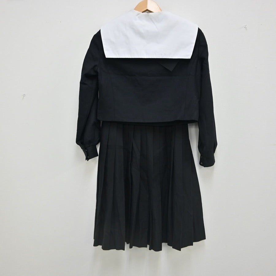 【中古】愛知県 西尾市立平坂中学校 女子制服 3点（セーラー服・スカート）sf002288