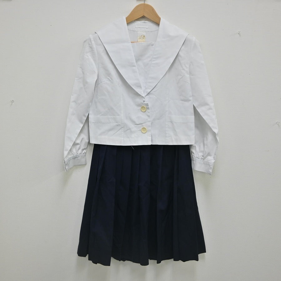 【中古】山形県 長井高校 女子制服 2点（シャツ・スカート）sf002291