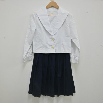 【中古】山形県 長井高校 女子制服 2点（シャツ・スカート）sf002291