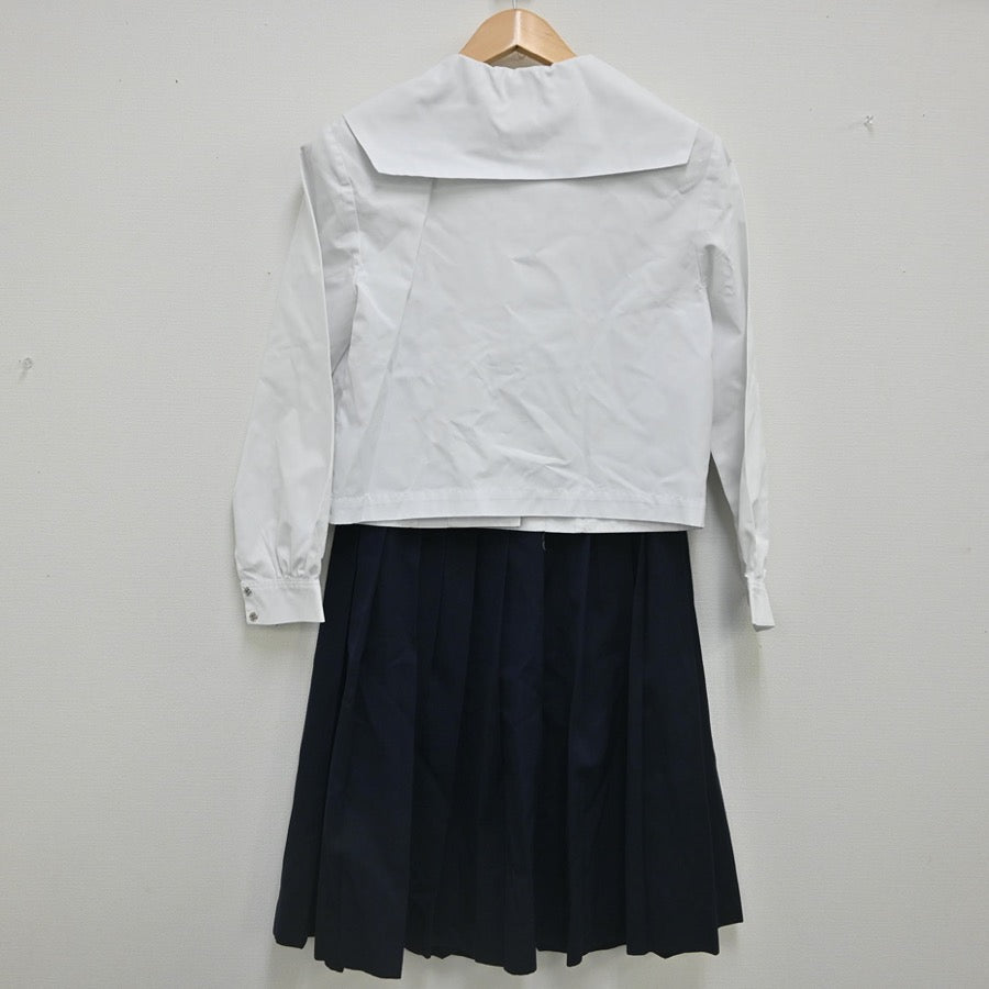 【中古】山形県 長井高校 女子制服 2点（シャツ・スカート）sf002291