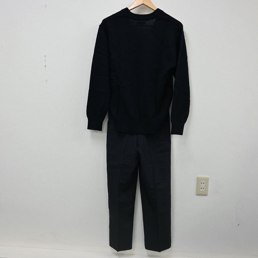 【中古】千葉県 千葉商科大学付属高等学校 男子制服 2点（ニット・ズボン）sf002294