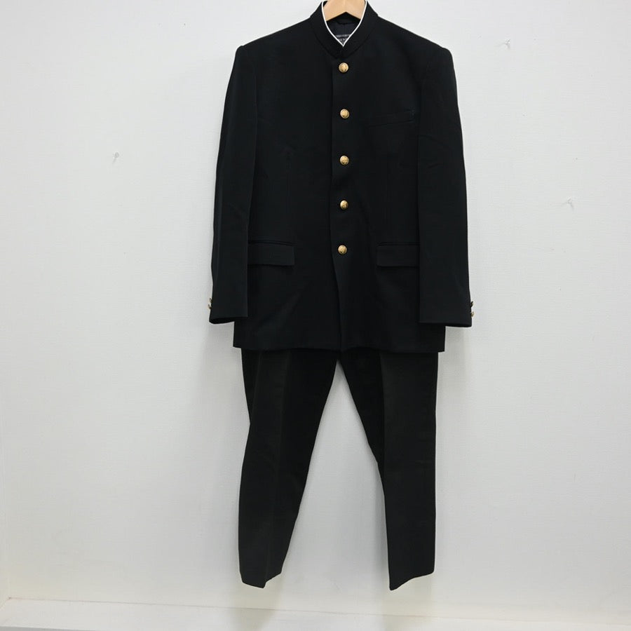 【中古】山口県 山口高等学校 男子制服 2点（学ラン・ズボン）sf002297