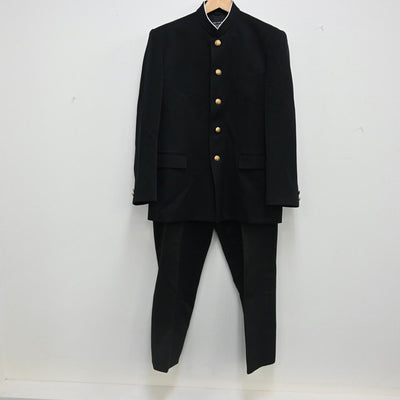 【中古】山口県 山口高等学校 男子制服 2点（学ラン・ズボン）sf002297