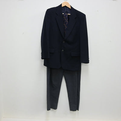 【中古】千葉県 千葉敬愛高等学校 男子制服 4点（ブレザー・ズボン）sf002302