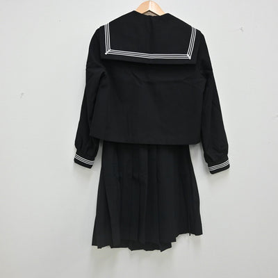 【中古】福井県 福井県立三国高等学校 女子制服 3点（セーラー服・スカート）sf002309