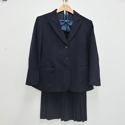 【中古】岐阜県 岐阜県立城北高等学校 女子制服 5点（ブレザー・スカート・スカート）sf002317