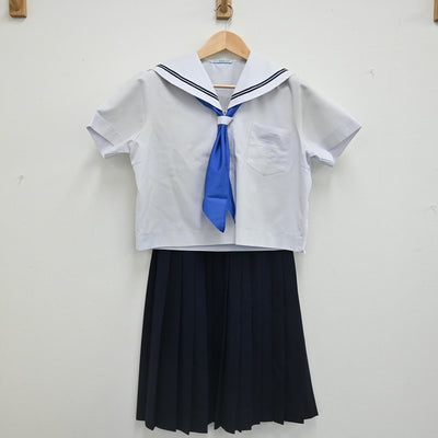 【中古】兵庫県 加古川市立神吉中学校 女子制服 3点（セーラー服・スカート）sf002320