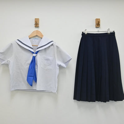 【中古】兵庫県 加古川市立神吉中学校 女子制服 3点（セーラー服・スカート）sf002320