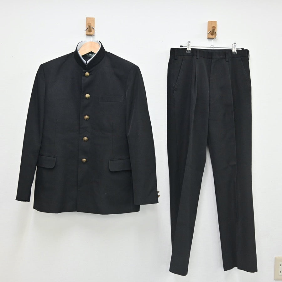 【中古】神奈川県 神奈川県立平塚江南高等学校 男子制服 2点（学ラン・ズボン）sf002325