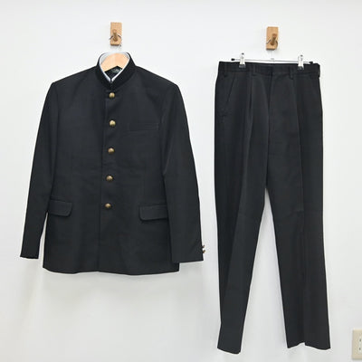 【中古】神奈川県 神奈川県立平塚江南高等学校 男子制服 2点（学ラン・ズボン）sf002325