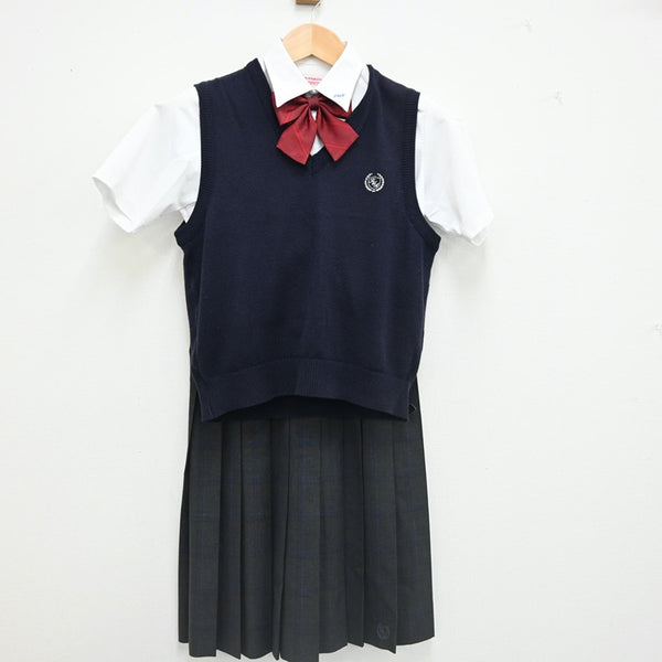 【中古】東京都 東京農業大学第一高等学校 女子制服 4点（ニット ...
