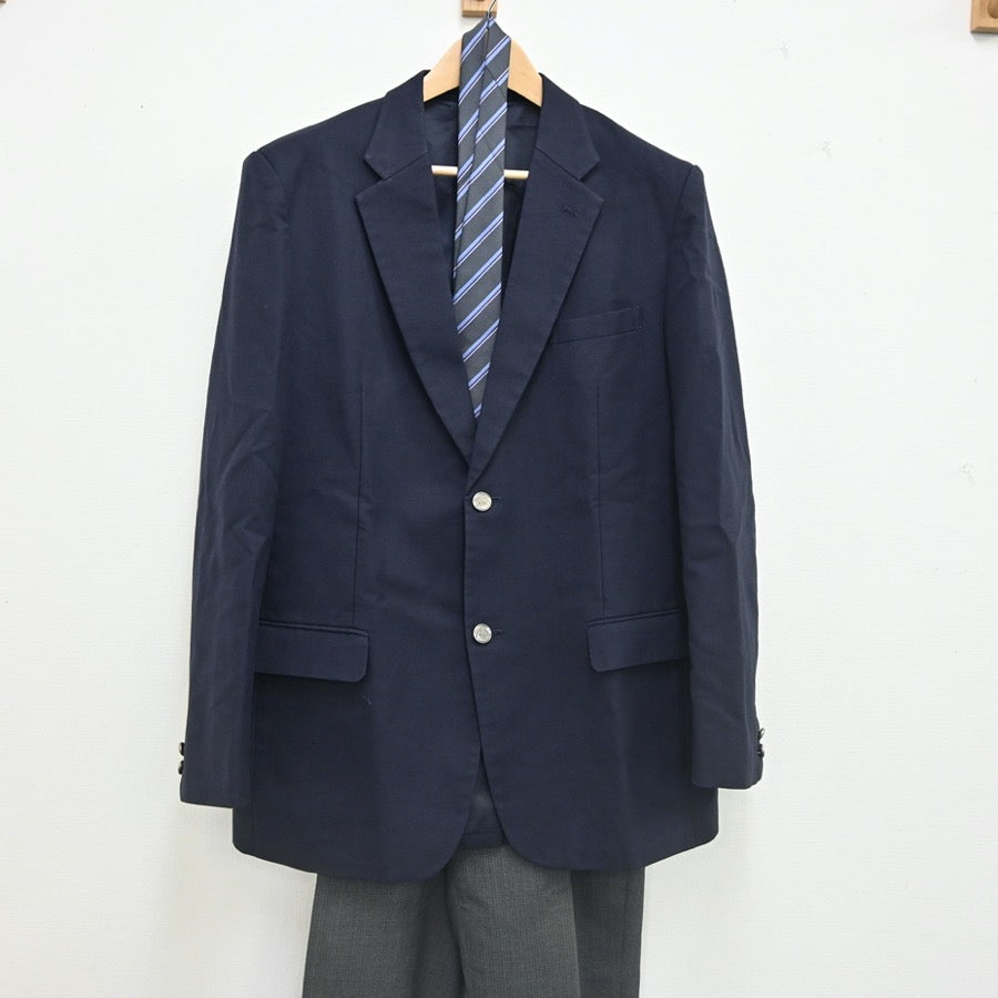 【中古】神奈川県 横浜市立矢向中学校 男子制服 4点（ブレザー・ズボン・ズボン）sf002328
