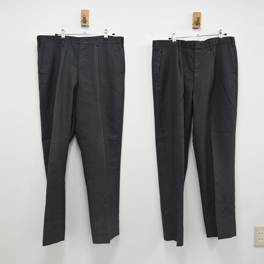 【中古】神奈川県 横浜市立矢向中学校 男子制服 4点（ブレザー・ズボン・ズボン）sf002328