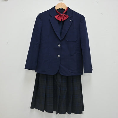 【中古】千葉県 四街道市立四街道北中学校 女子制服 5点（ブレザー・ベスト・スカート）sf002346