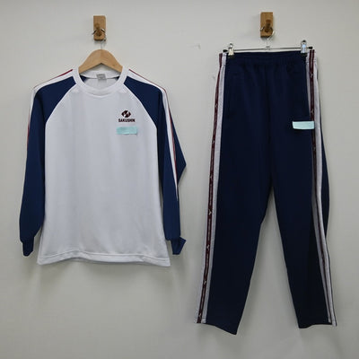 【中古】栃木県 作新学院高校 女子制服 2点（ジャージ 上・ジャージ 下）sf002351