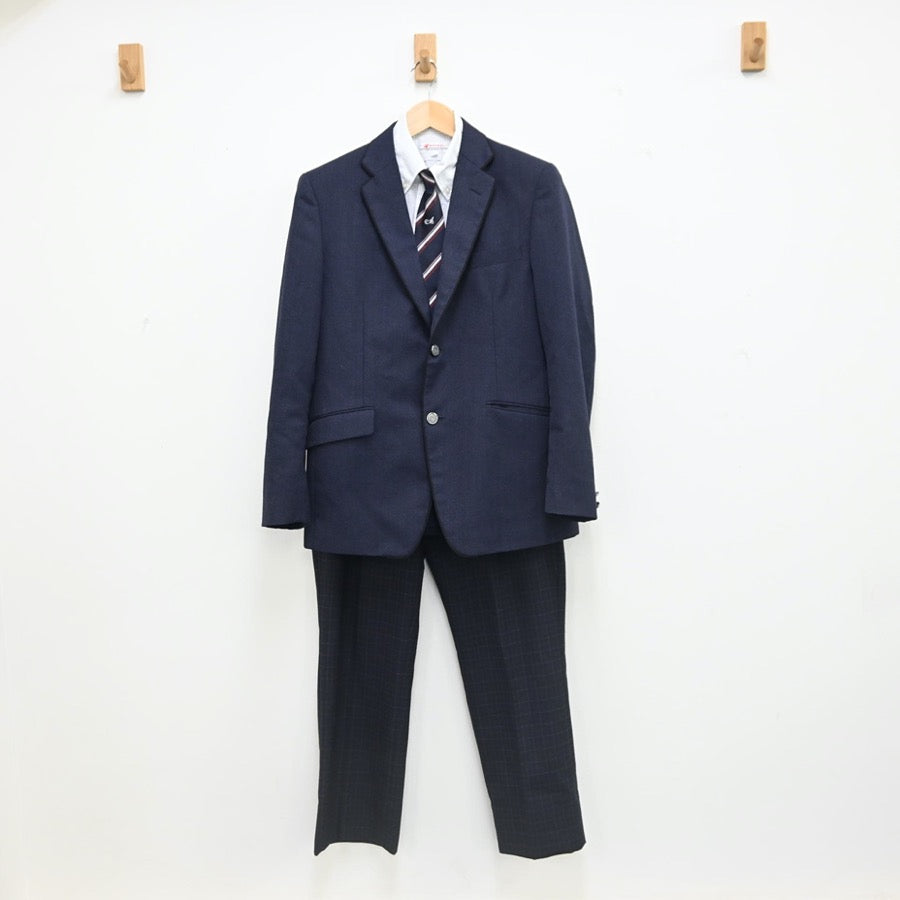 【中古】愛知県 愛西工科高等学校 男子制服 5点（ブレザー・シャツ・ズボン）sf002360