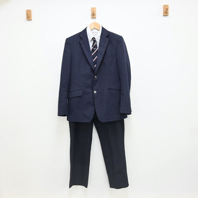 【中古】愛知県 愛西工科高等学校 男子制服 5点（ブレザー・シャツ・ズボン）sf002360