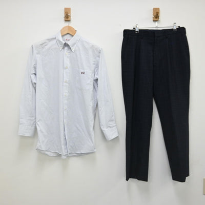 【中古】愛知県 愛西工科高等学校 男子制服 5点（ブレザー・シャツ・ズボン）sf002360