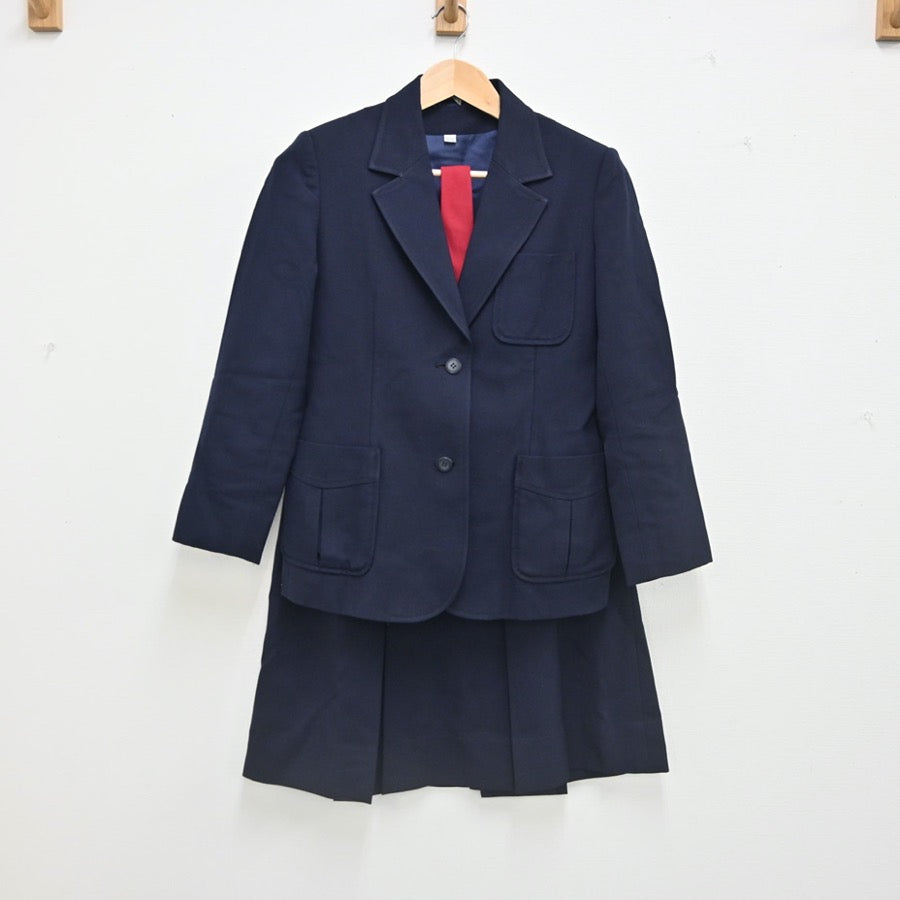 【中古】滋賀県 草津東高校 女子制服 4点（ブレザー・ベスト・スカート）sf002361