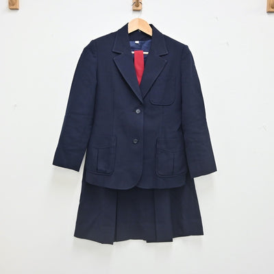 【中古】滋賀県 草津東高校 女子制服 4点（ブレザー・ベスト・スカート）sf002361