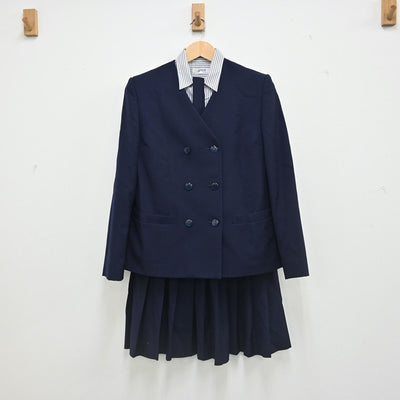 【中古】山形県 鶴岡南高等学校 女子制服 5点（ブレザー・シャツ・スカート）sf002372