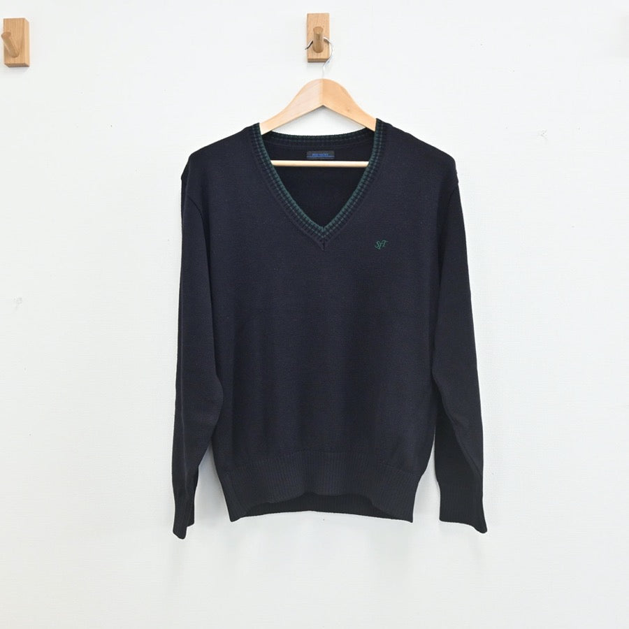 【中古】東京都 芝浦工業大学付属高校 男子制服 4点（ブレザー・ニット・ズボン）sf002423