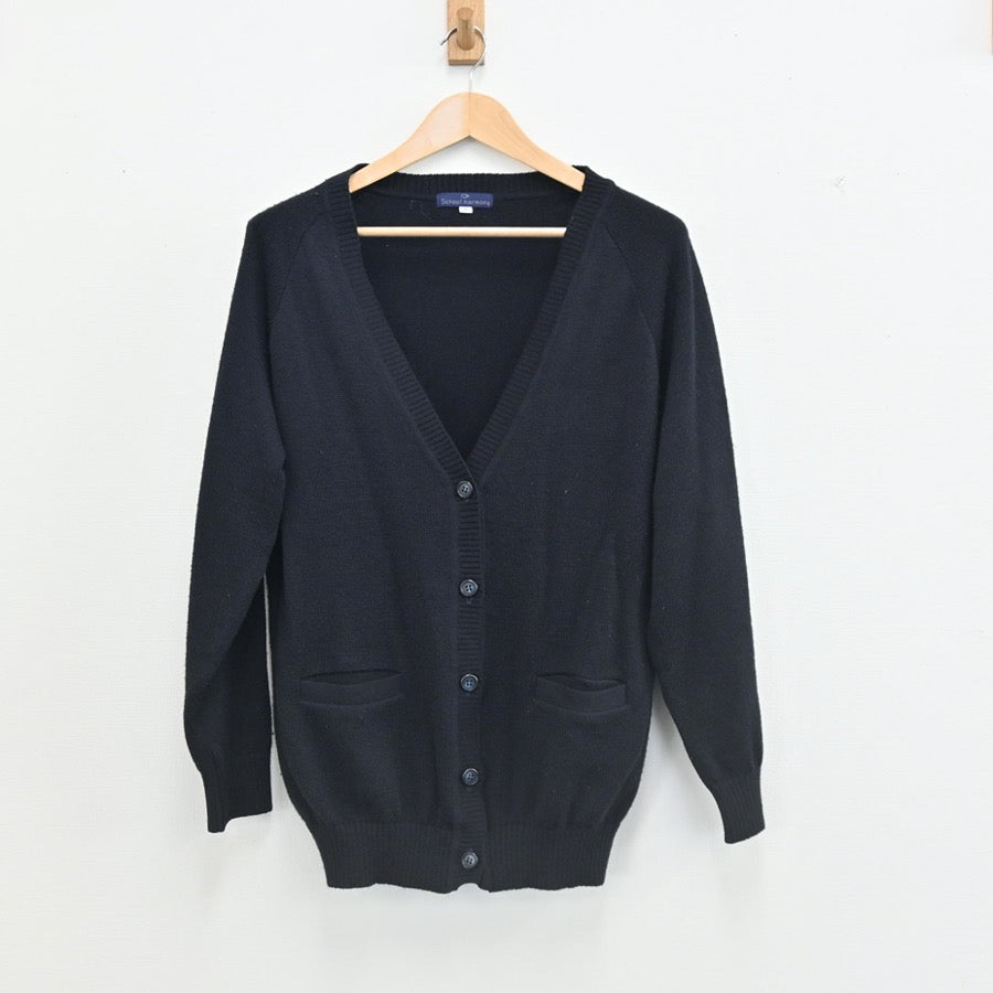【中古】福岡県 花畑中学校 女子制服 3点（シャツ・ニット・ジャンパースカート）sf002429