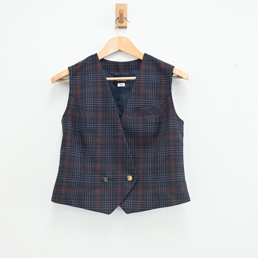 【中古】北海道 藤野中学校 女子制服 3点（ブレザー・ベスト・スカート）sf002433
