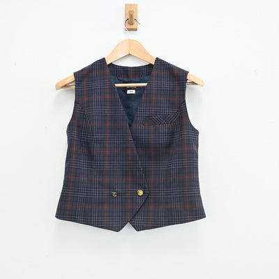【中古】北海道 藤野中学校 女子制服 3点（ブレザー・ベスト・スカート）sf002433