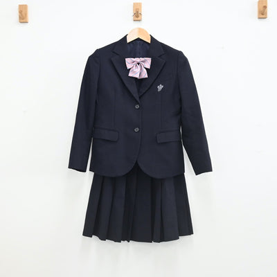 【中古】京都府 京都西山高校 女子制服 3点（ブレザー・スカート）sf002458