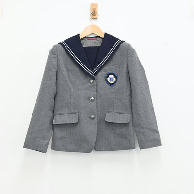 【中古】福岡県 精華女子高等学校 女子制服 2点（セーラー服・ジャンパースカート）sf002470