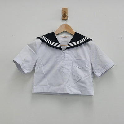 【中古】福岡県 精華女子高等学校 女子制服 2点（セーラー服・スカート）sf002471