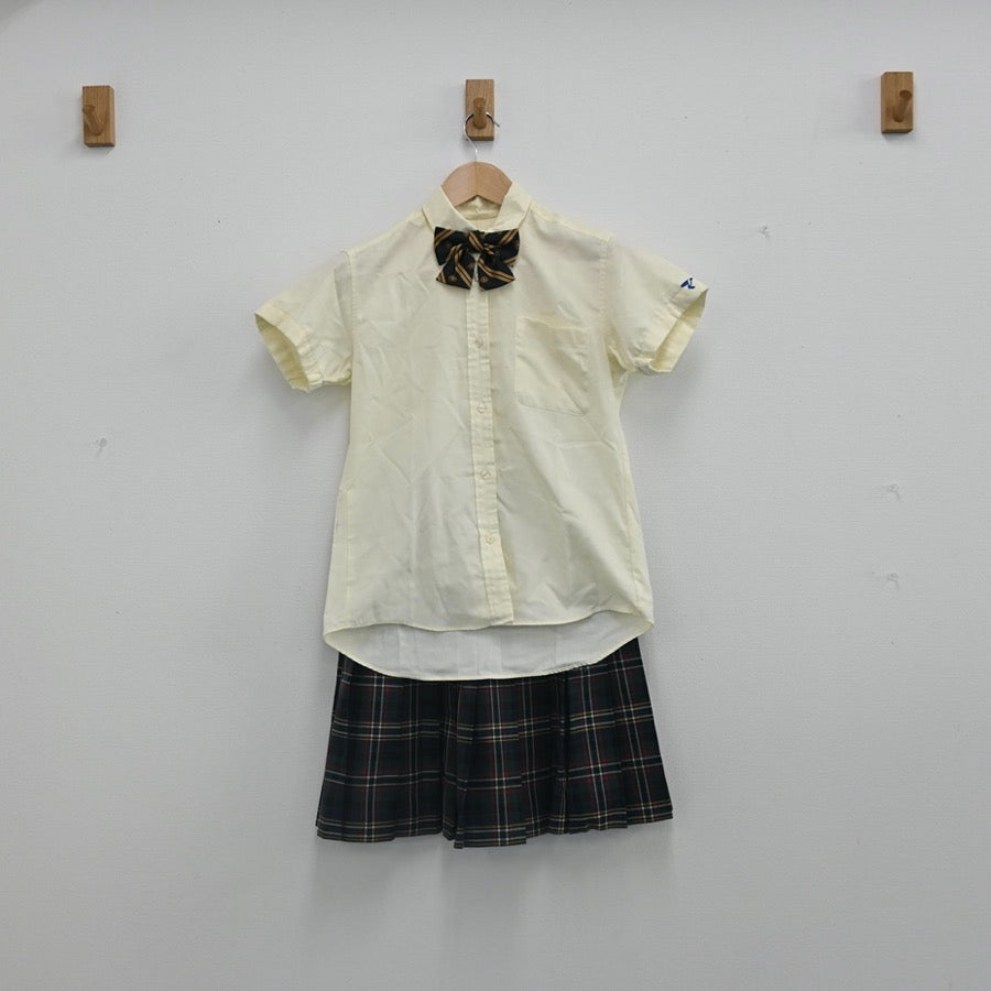 【中古】東京都 帝京高等学校 女子制服 3点（シャツ・スカート）sf002478