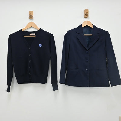 【中古】埼玉県 筑波大学附属坂戸高等学校 女子制服 5点（ブレザー・シャツ・ベスト・ニット・スカート）sf002481