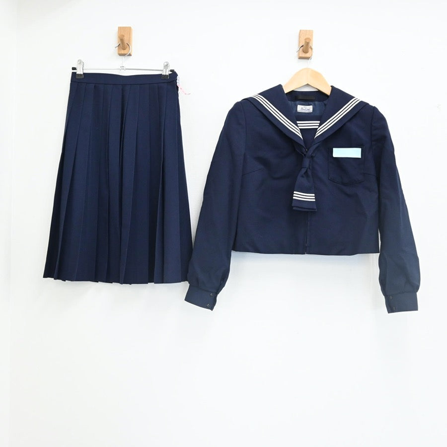 中古制服】大分県 大分市立鶴崎中学校 女子制服 2点(セーラー服 中古制服】大分県 大分市立鶴崎中学校 女子制服 2点(セーラー服