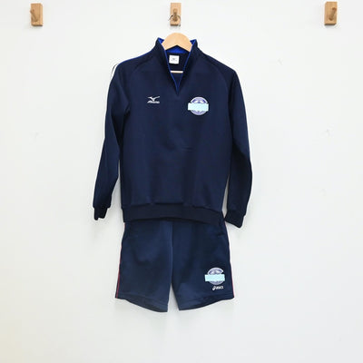 【中古】大分県 大分県立鶴崎工業高等学校 女子制服 2点（ジャージ 上・体操服 下）sf002505