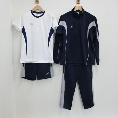 【中古】熊本県 鎮西高等学校 女子制服 4点（ジャージ 上・ジャージ 下・体操服 上・体操服 下）sf002516