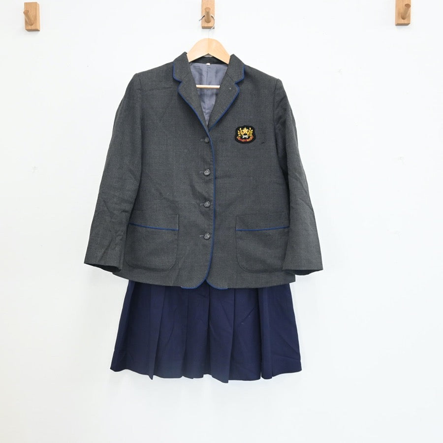 【中古】東京都 暁星国際中学高等学校 女子制服 2点（ブレザー・スカート）sf002525