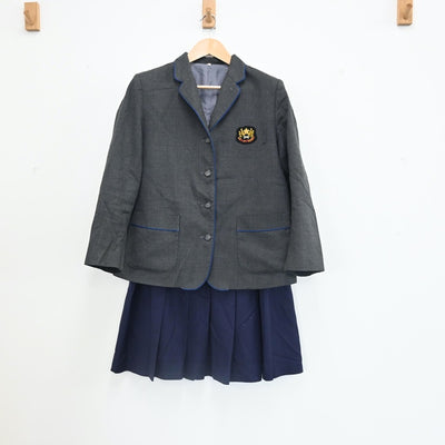 【中古】東京都 暁星国際中学高等学校 女子制服 2点（ブレザー・スカート）sf002525