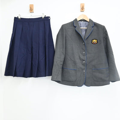 【中古】東京都 暁星国際中学高等学校 女子制服 2点（ブレザー・スカート）sf002525